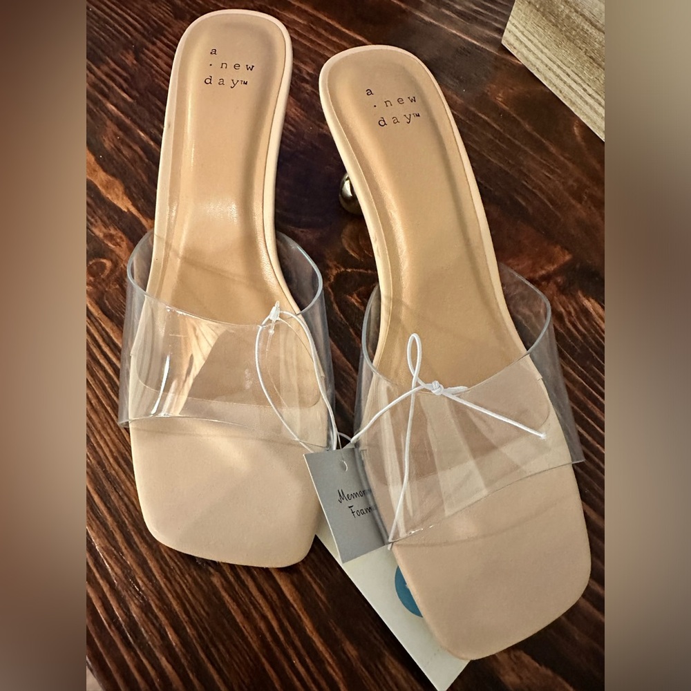 A New Day Clear Kitten Heel Sandal